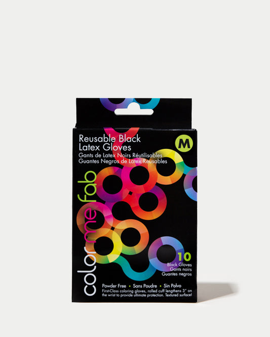 Guantes Látex Reusables Negros - 10 unidades